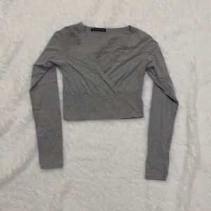 Great long sleeve brandy too cropped